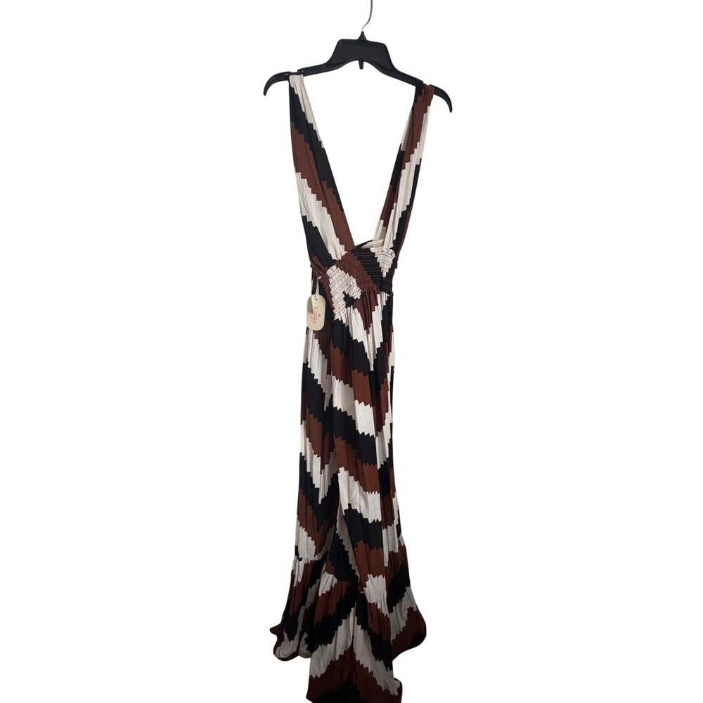 Plenty by Tracy Reese Anthropologie Chevron Stripe Halter Maxi Dress 2X Plus NEW - Picture 5 of 11